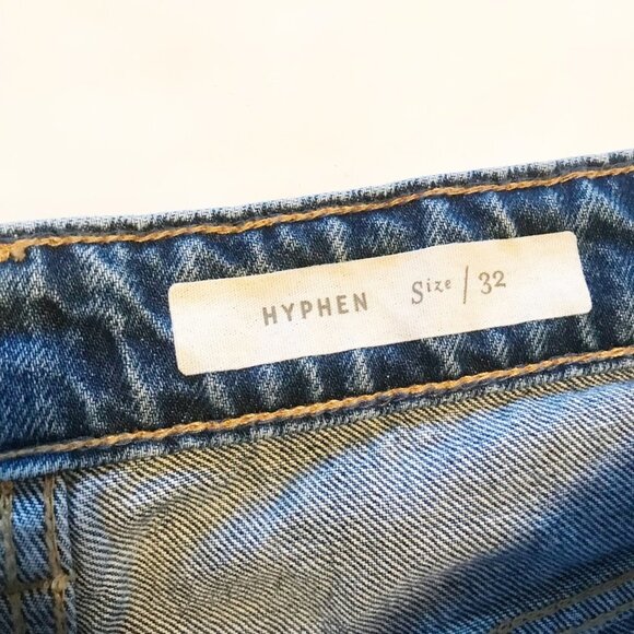 ANTHROPOLOGIE PILCRO Hyphen Boy Fit Fringe Crop Jeans Womens 32 - Picture 5 of 10